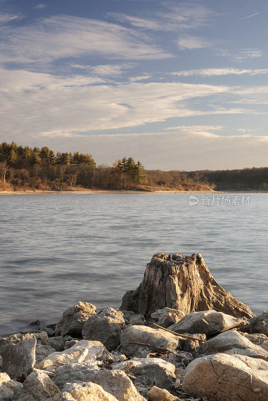 Rocky Lake Shore和Stump